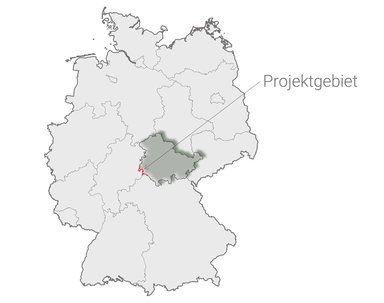 Projektgebiet: Lage in Deutschlands Mitte